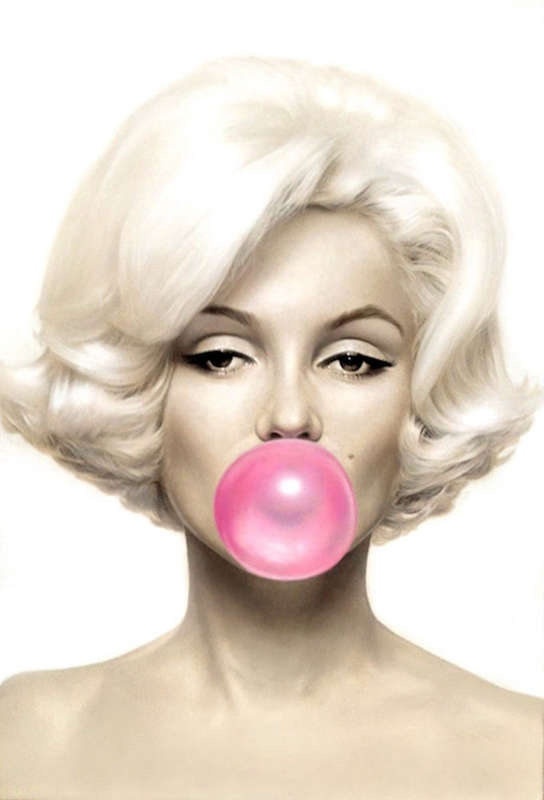 Marilyn Monroe - Bubblegum Poster
