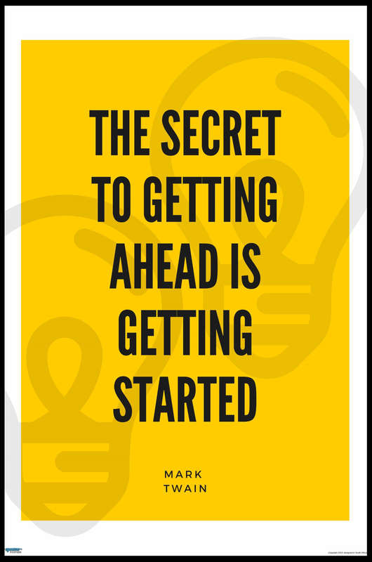 EgoAmo Original - Mark Twain Inspirational Quote Poster