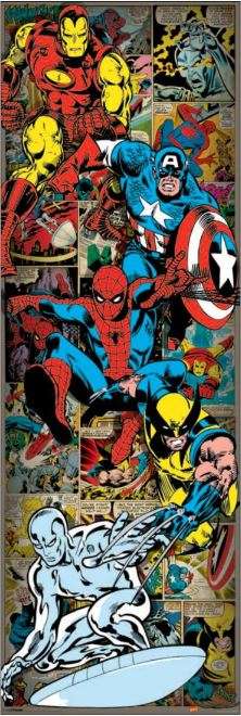 Marvel Comics Retro Door Poster