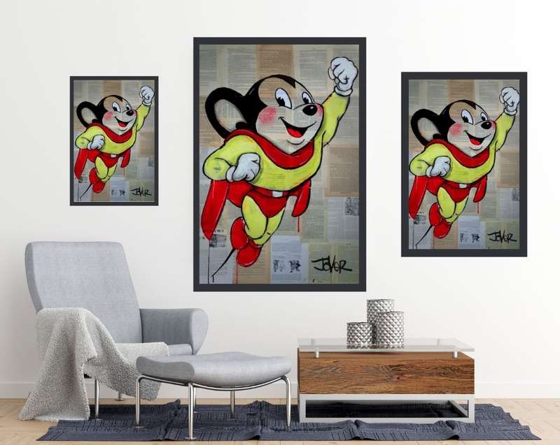 Loui Jover - Mighty Mouse Art Poster