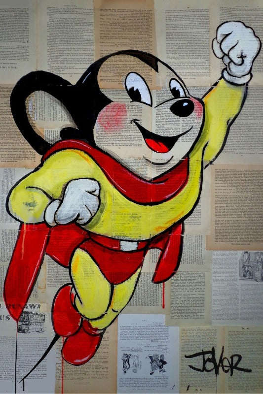 Loui Jover - Mighty Mouse Art Poster