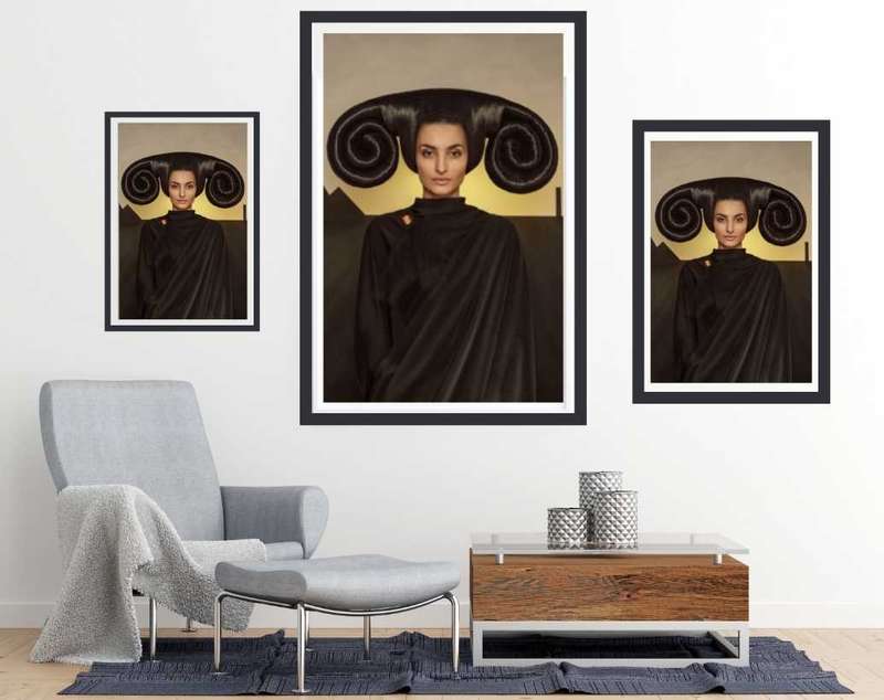 Mistress of the black mountains by  Sergei Smirnov - Surreal - Photography poster