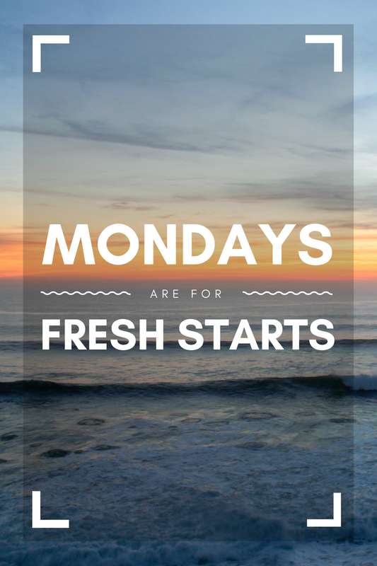 Mondays are for fresh starts - Poster