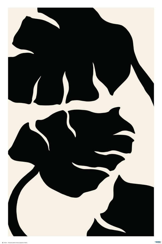 Monsteria Marble Black by Studio - Art Poster