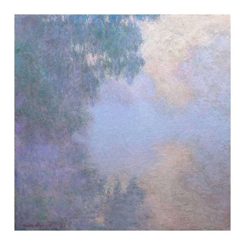 Morning on the Seine near Giverny (1897) Claude Monet - Art Poster