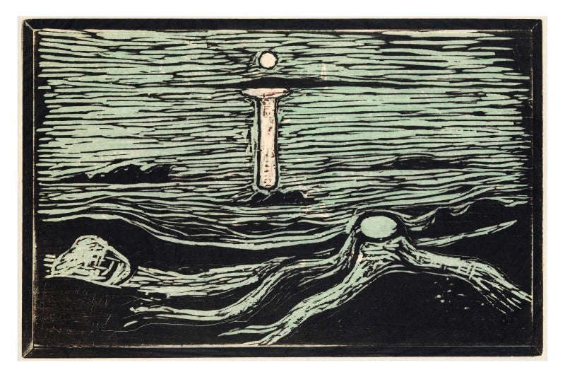 Mystical Shore by Edvard Munch - Art Poster