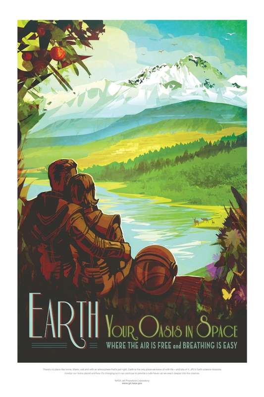 Nasa - Earth Travel Poster