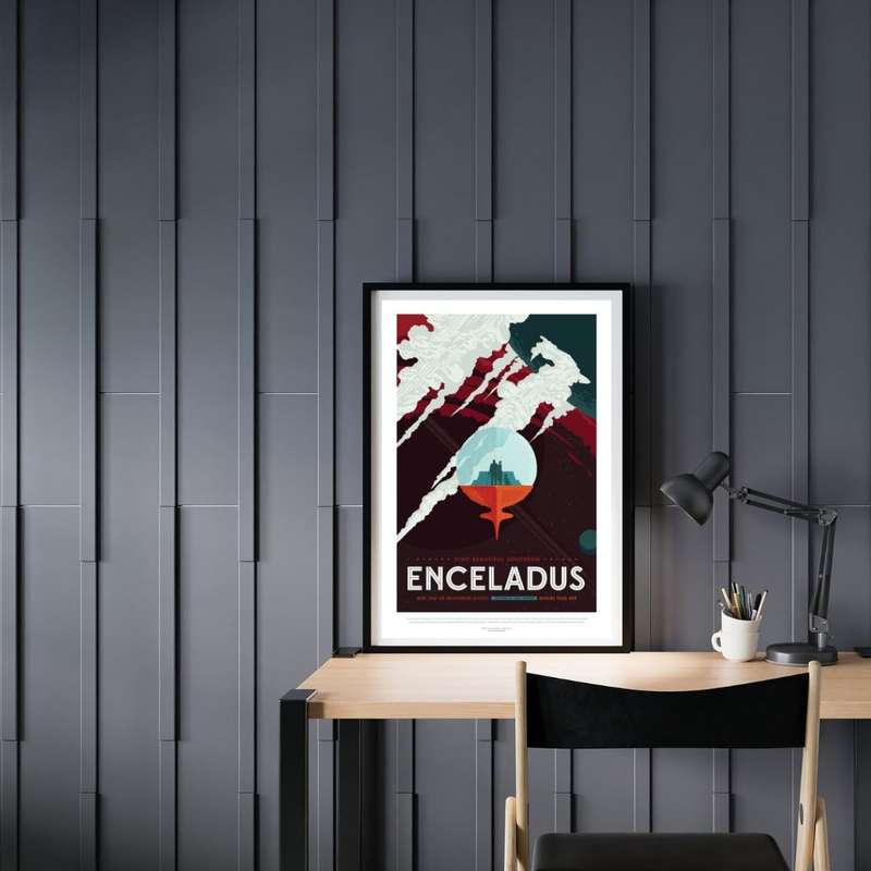 Nasa - Enceladus Travel Poster