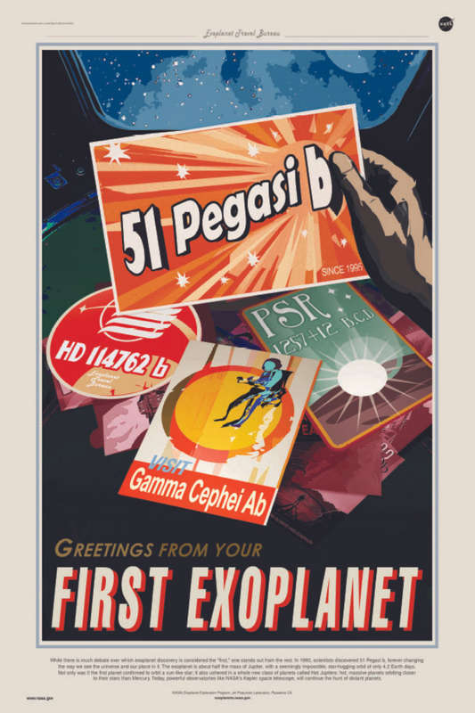 Nasa - First Exoplanet Travel Poster