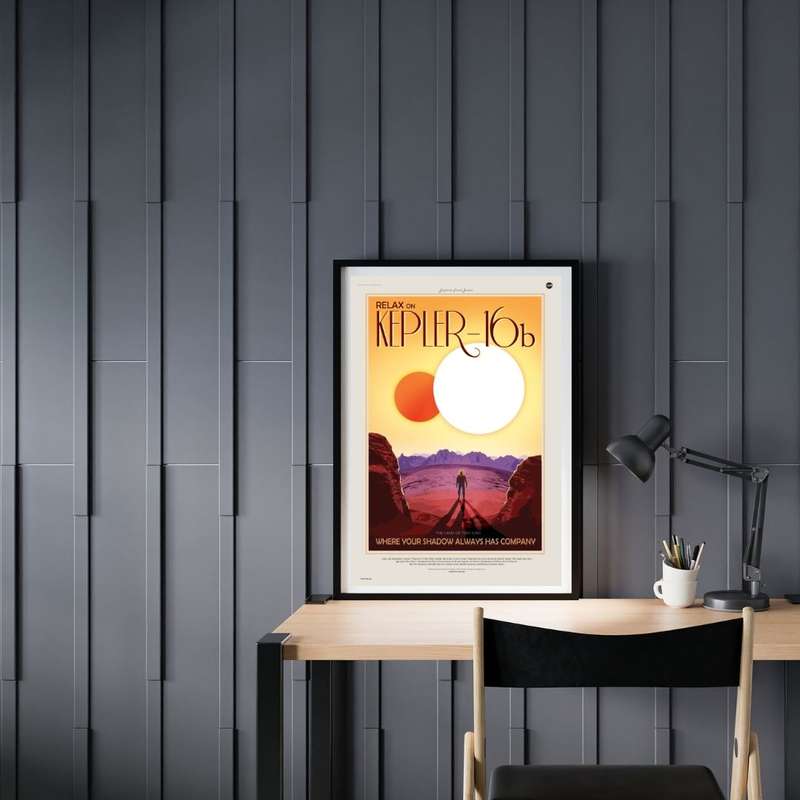 Nasa - Kepler -16b Travel Poster