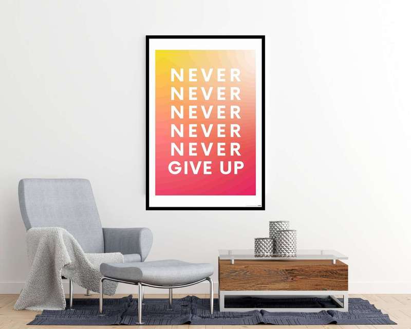 EgoAmo Original - Never Give Up Poster