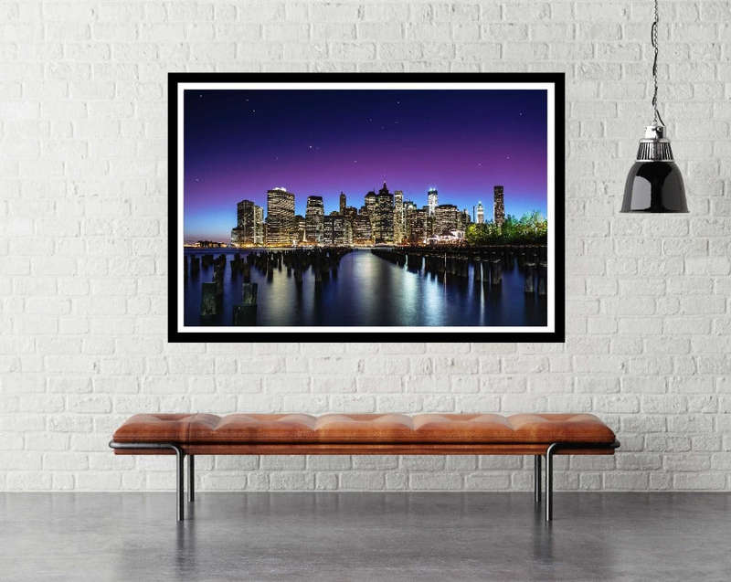 New York Skyline by Nanok el Gamal - Travel Poster