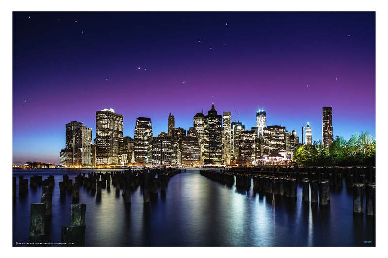 New York Skyline by Nanok el Gamal - Travel Poster