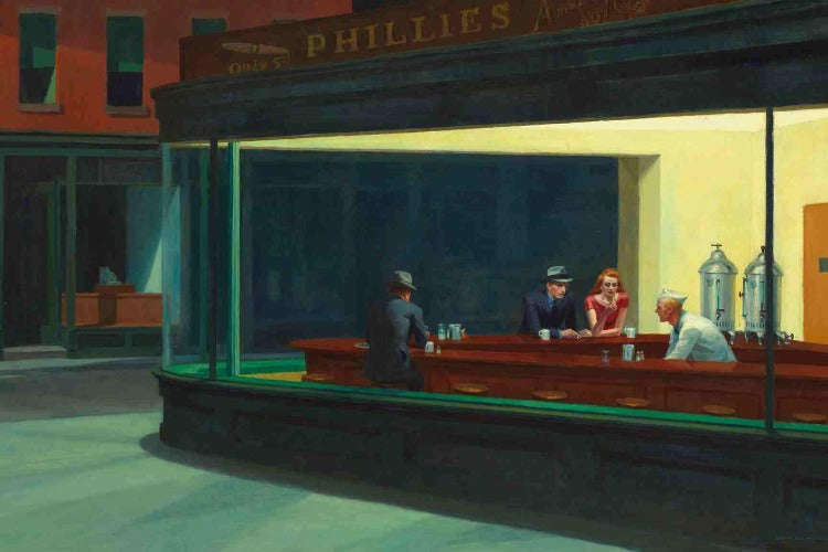 Edward Hopper - Nighthawks Art Print