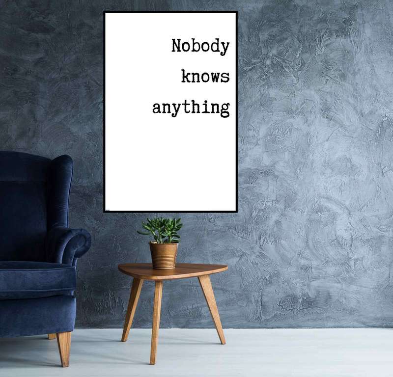EgoAmo Original - Nobody Knows Anything Poster