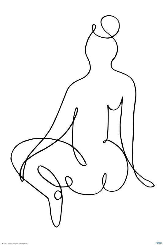 Nude Back - Art Poster