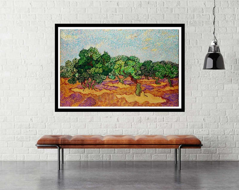 Olive Trees by Vincent van Gogh - Art poster