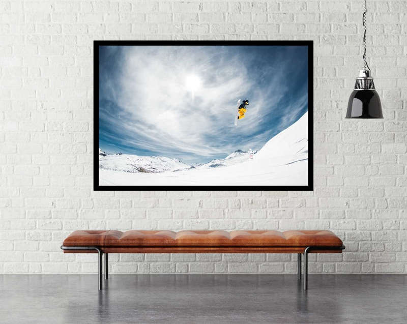 One Fine Method Grab... by Eric Verbiest - Snowboarding Poster