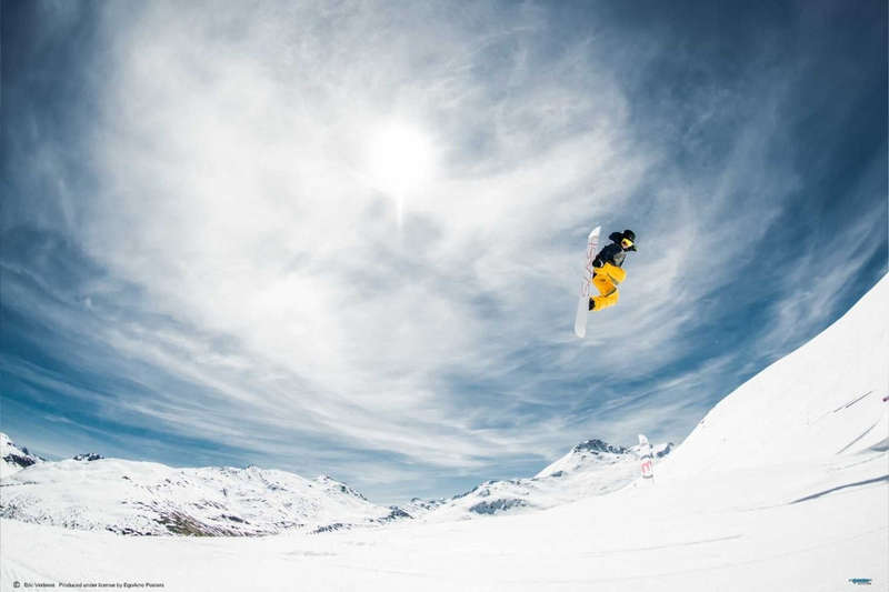 One Fine Method Grab... by Eric Verbiest - Snowboarding Poster