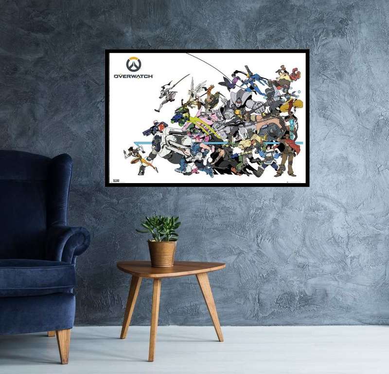 Overwatch Battle Gaming Poster.