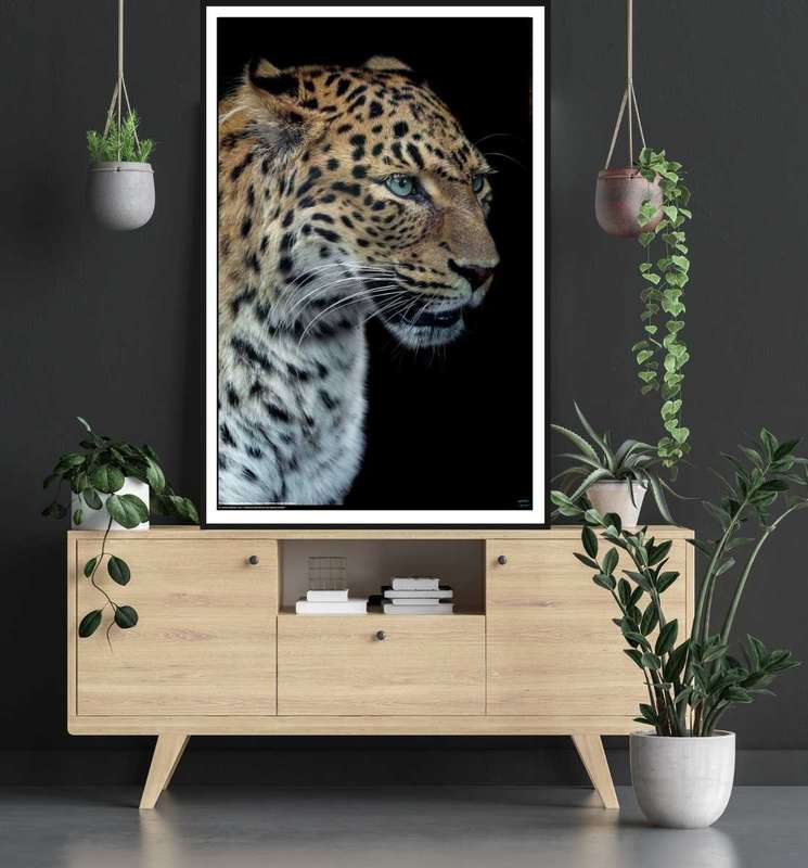 Panthere portrait version 2.0 by Laurent Lothare Dambreville - Animal Portrait Poster