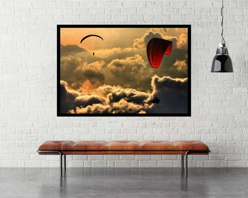 Paragliding by Yavuz Sariyildiz - Sport Poster
