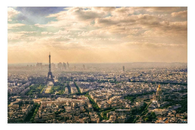 Paris France by Mohamed Kazaz - Travel Poster