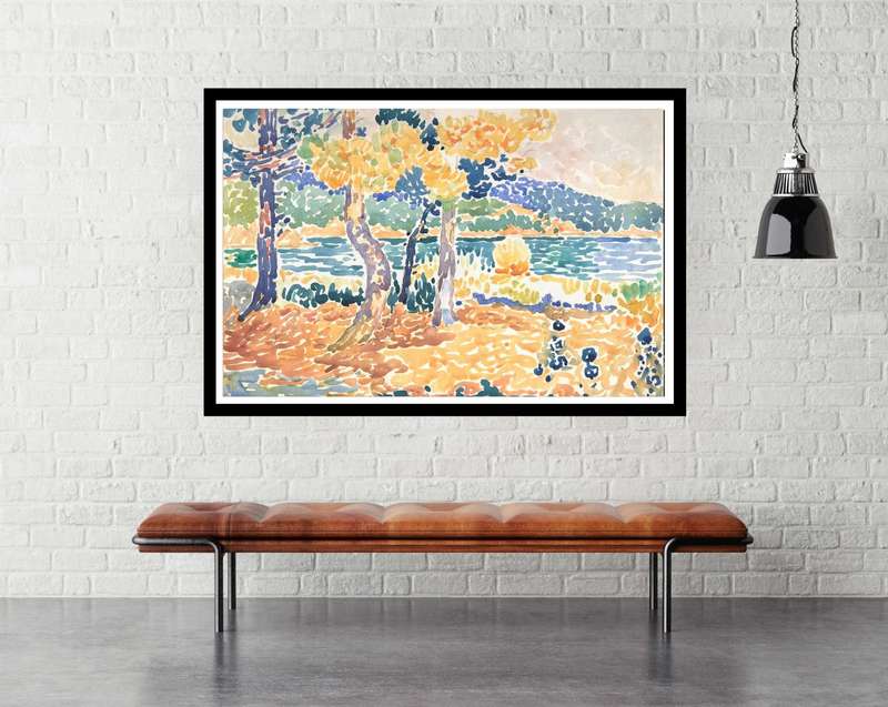 Pines Along the Coastline by Henri Edmond Cross- Art Poster