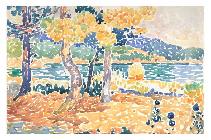 Pines Along the Coastline by Henri Edmond Cross- Art Poster