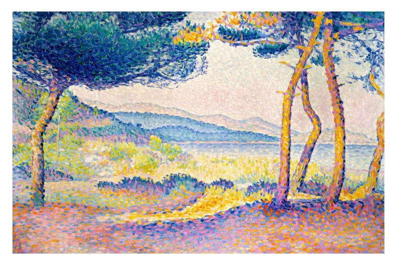 Pines Along the Shore by Henri Edmond Cross- Art Poster