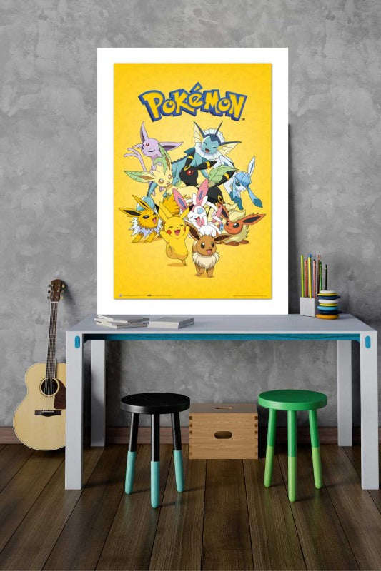 Pokemon: Eevee Evolution Yellow Poster