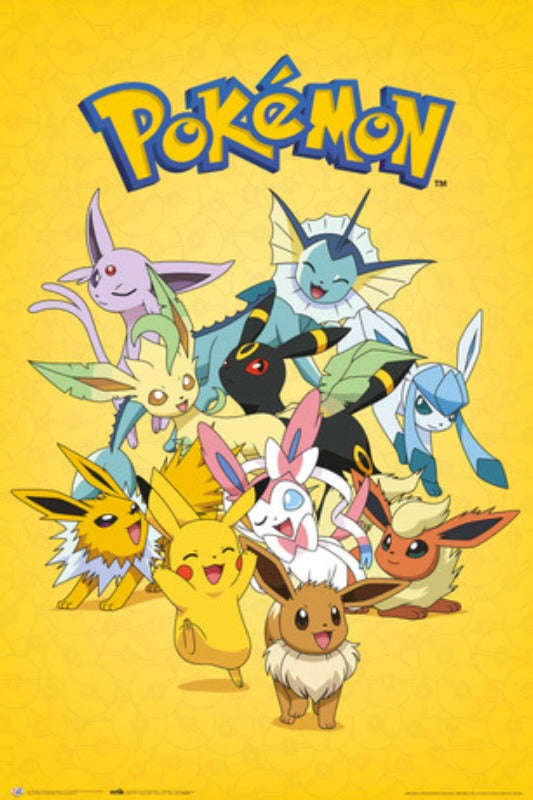 Pokemon: Eevee Evolution Yellow Poster