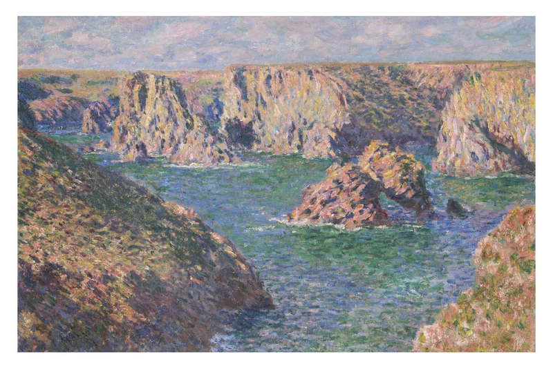 Port-Domois, Belle-Isle (1887) by Claude Monet - Art Poster