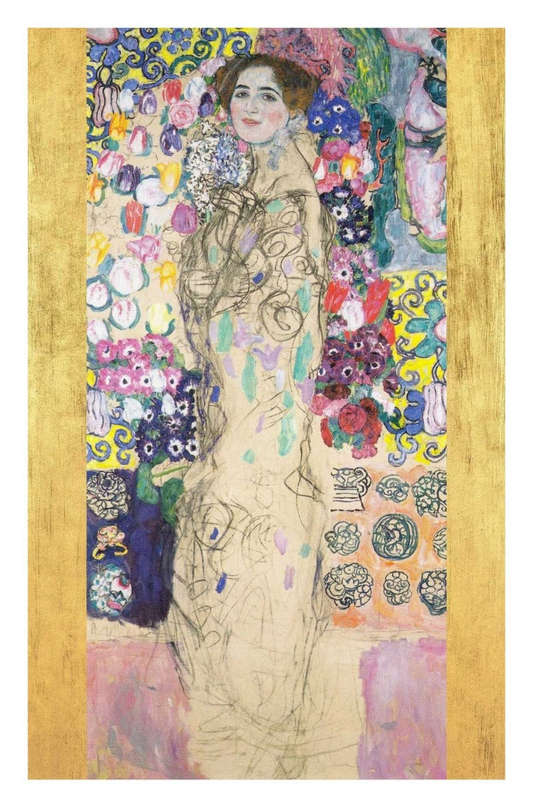 Portrait of Maria Munk by Gustav Klimt - Art Poster