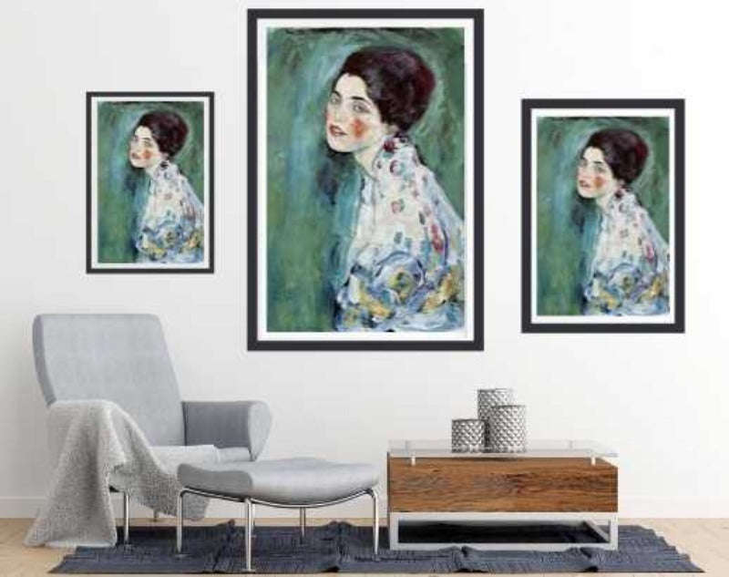 Portrait of a Lady by Gustav Klimt - Art Poster
