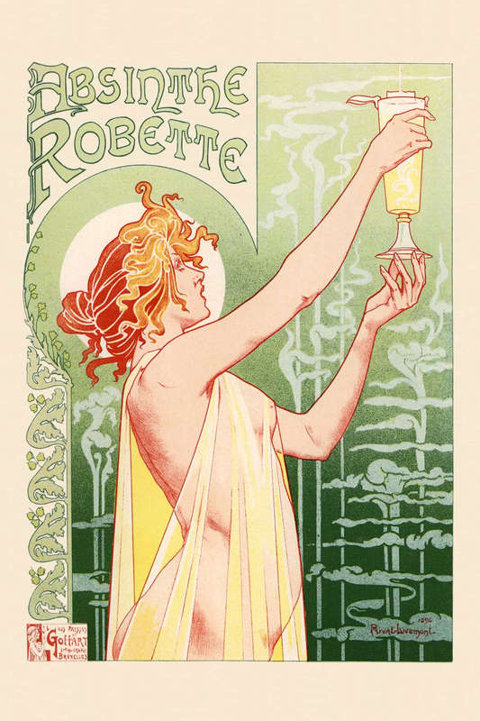 Absinthe Robette by Henri Privat-Livemont - Art Nouveau Poster