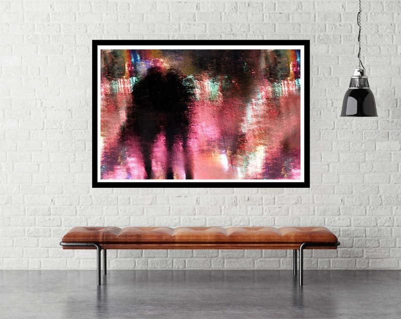 Rain above the funfair by Stefan Eisele -  Photography poster