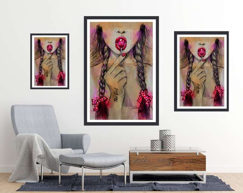 Loui Jover - Raspberry Art Print