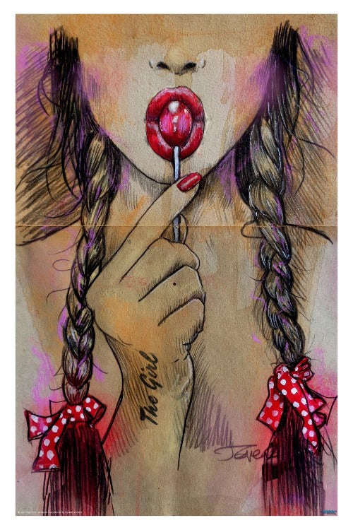 Loui Jover - Raspberry Art Print