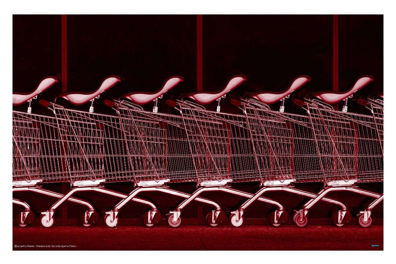 Rhythm in Red by Jacqueline Hammer  - Photography poster