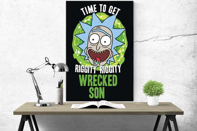 Wrecked Son - Rick and Morty Poster