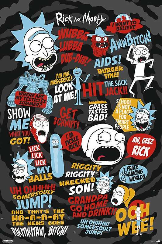 Quotes Part 2 Rick and Morty Poster