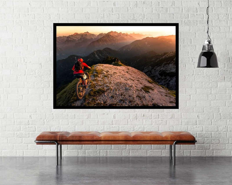Riding Ridge Singletrack by Sandi Bertoncelj - Sport Poster