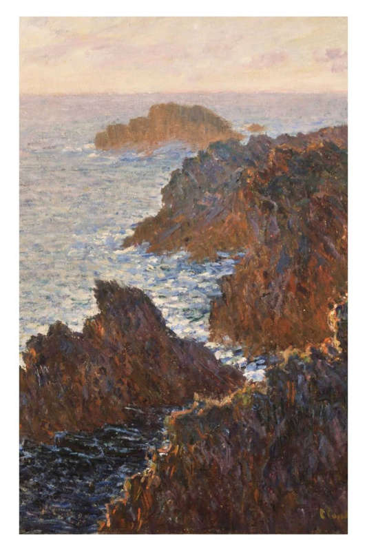 Rocks at Belle-Isle, Port-Domois (1886) by Claude Monet - Art Poster