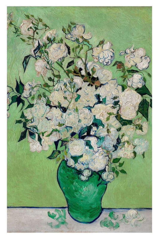 Roses by Vincent van Gogh - Art poster