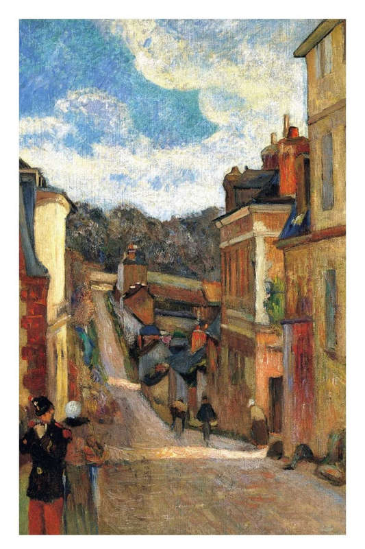 Rue Jouvenet in Rouen (1884)by Paul Gauguin - Art Poster