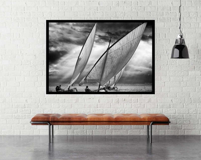 Sailboats And Light by Angel Villalba - Sailing Poster