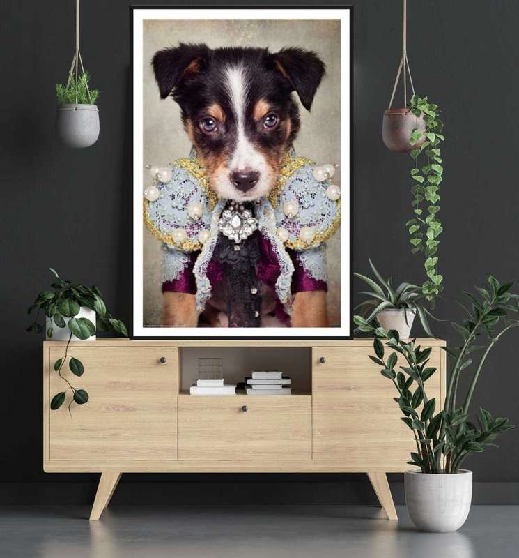 Shelter Pets: Loki with Frills by Tammy Swarek - Surrealism Art Poster