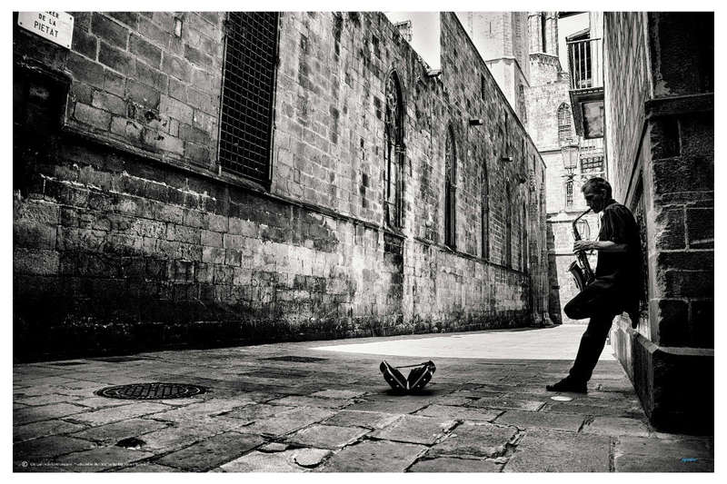 Silent Street by GertJan van Geerenstein - Music Photography poster