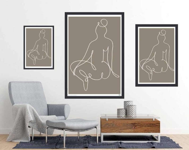 Sitting down - Art Poster